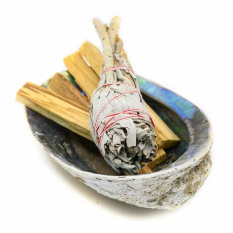 Aura reiniging Heb jij een Aura reiniging nodig? - Aura reiniging - Abalone Schelp - Palo Santo Hout - Witte Salie